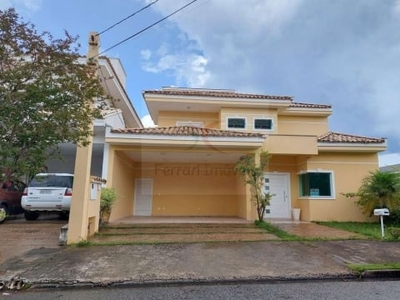 Casa de condomínio para alugar em loteamento aldeia da mata de 230.00m² com 3 quartos, 3 suites e 4 garagens