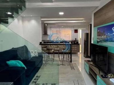 Casa em condomínio fechado com 3 quartos à venda na avenida presidente kennedy, 15.375, vila caiçara, praia grande, 84 m2 por r$ 480.000