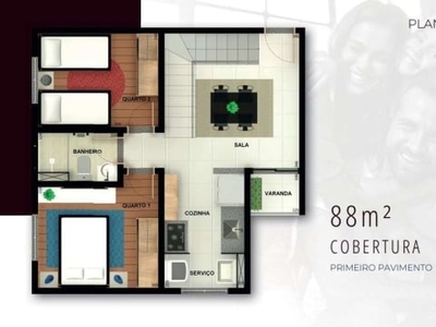 Cobertura com 2 quartos à venda em belo horizonte