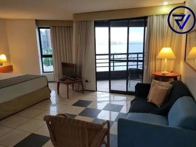 Flat com 1 quarto à venda na avenida beira mar, 2753, mucuripe, fortaleza, 58 m2 por r$ 620.000