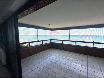 *oportunidade* aluguel apartamento beira mar de candeias, 192m2, 4 quartos (3 suites) + dependência completa.