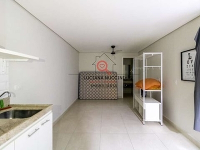 Studio residencial para locação campos elíseos, são paulo 1 dormitório, 1 banheiro 23,5 m² construída, 19,50 m² útil