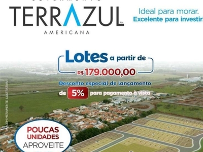 Terreno para venda em americana, loteamento industrial nossa senhora de fátima