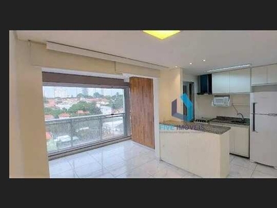 Apartamento com 1 dormitório para alugar, 51 m² por R$ 3.900,00/mês - Campo Belo - São Pau