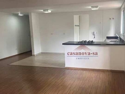 Apartamento com 1 dormitório para alugar, 70 m² por R$ 3.642,00/mês - Jardim - Santo André