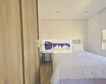 Apartamento com 1 dormitório para alugar, 65 m² por R$ 4.250/mês - Brooklin - São Paulo/SP