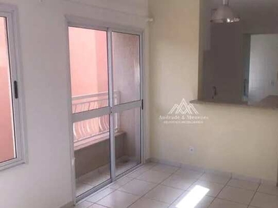 Apartamento com 1 dormitório para alugar, 45 m² por R$ 1.522,00/mês - Vila Ana Maria - Rib