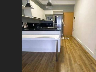 Apartamento com 1 dormitório para alugar, 45 m² por R$ 3.830,00/mês - Alphaville - Santana