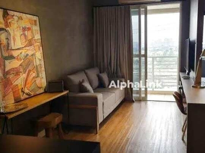 Apartamento com 1 dormitório para alugar, 45 m² por R$ 4.944,00/mês - Alphaville - Santana