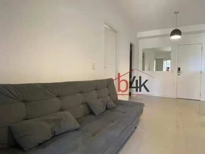 Apartamento com 1 dormitório para alugar, 51 m² por R$ 4.485,00/mês - Brooklin - São Paulo
