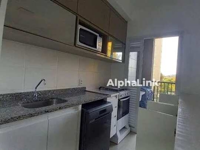 Apartamento com 2 dormitórios para alugar, 52 m² por R$ 3.860,00/mês - Alphaville - Baruer