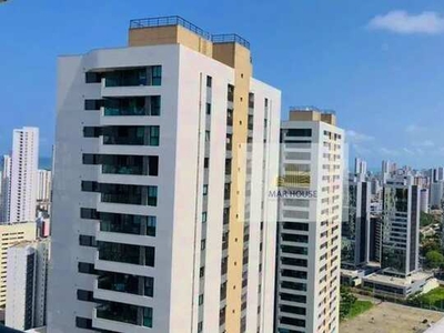 Apartamento com 2 dormitórios para alugar, 59 m² por R$ 3.350,86/mês - Boa Viagem - Recife