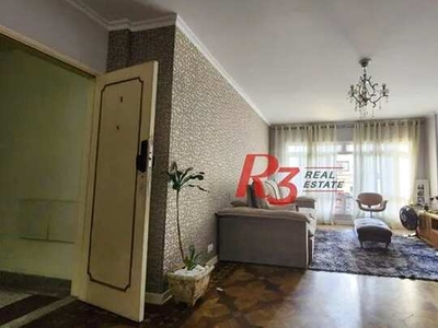 Apartamento com 3 dormitórios para alugar, 120 m² por R$ 3.500,00/mês - Ponta da Praia - S