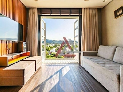 Flat com 1 quarto à venda, 61 m² por r$ 1.150.000 - jurerê internacional - florianópolis/sc