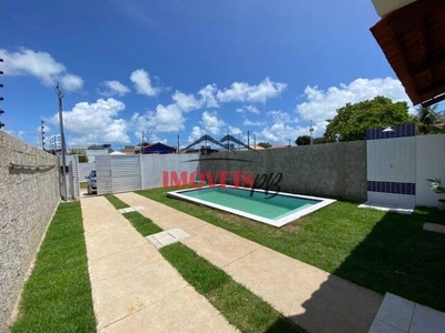 Casa com 3 dormitórios à venda, 100 m² por R$ 300.000,00 - Praia do Amor - Conde/PB