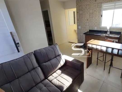Apartamento com 2 dormitórios para alugar, 38 m² por R$ 1.600,00/mês - Parque São Lucas