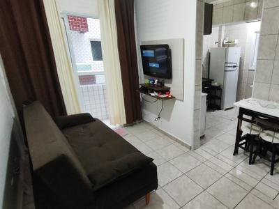 Apartamento em Cidade Ocian, Praia Grande/SP de 45m² 1 quartos à venda por R$ 224.000,00