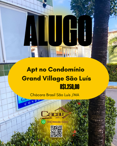 Apartamento em Turu, São Luís/MA de 52m² 2 quartos para locação R$ 1.250,00/mes