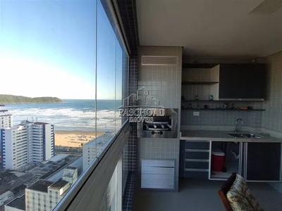 Apartamento para venda 2 dormitórios, 2 vagas, vista mar - Boqueirão Praia Grande SP