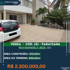 Casa em Caçari, Boa Vista/RR de 313m² 4 quartos à venda por R$ 2.299.000,00