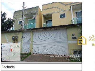 Casa em Extensão Serramar, Rio das Ostras/RJ de 118m² 4 quartos à venda por R$ 260.267,35
