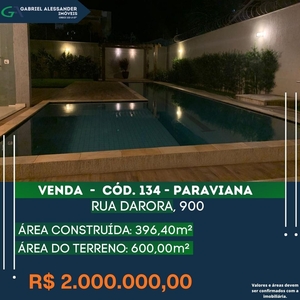 Casa em Paraviana, Boa Vista/RR de 396m² 4 quartos à venda por R$ 1.999.000,00
