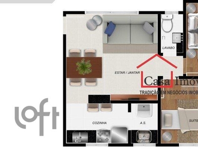 Apartamento à venda em Santa Efigênia com 61 m², 2 quartos, 2 suítes, 2 vagas