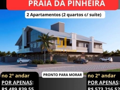 Apartamento com 2 quartos à venda na rua aderbal ramos da silva, 1, pinheira, palhoça por r$ 489.839