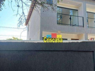 Casa com 2 dormitórios, 130 m² - venda por r$ 650.000,00 ou aluguel por r$ 2.600,00/mês - foguete - cabo frio/rj