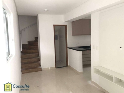 Casa com 2 dormitórios para alugar, 50 m² por r$ 2.300/mês - aviação - praia grande/sp