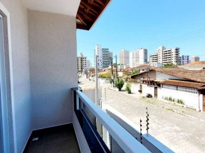 Casa com 3 dormitórios à venda, 125 m² por r$ 850.000,00 - vila guilhermina - praia grande/sp