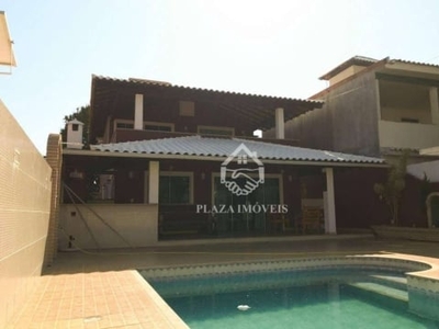 Casa com 5 dormitórios, 330 m² - venda por r$ 850.000 ou aluguel por r$ 6.700/mês - cond. orla azul - são pedro da aldeia/rj