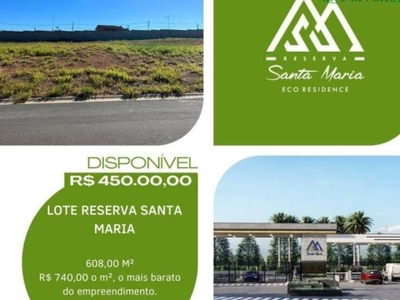 Terreno à venda, 608 m² por r$ 450.000 - santa maria - indaiatuba/sp