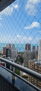 Alugo apartamento 22° andar na Virgílio Távora com 86m2, sendo 3 suítes, vista mar!