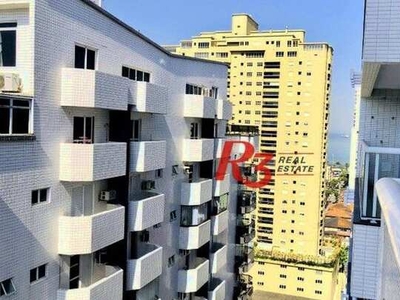 Apartamento com 2 dormitórios para alugar, 73 m - Aparecida - Santos/SP