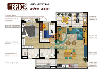 Apartamento Com 3 Dormitórios À Venda, 79 M² Por R$ 650.000