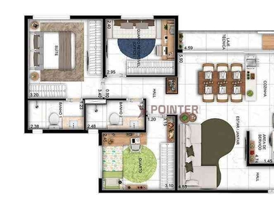Apartamento com 3 quartos à venda no bairro Setor Bueno, 100m²