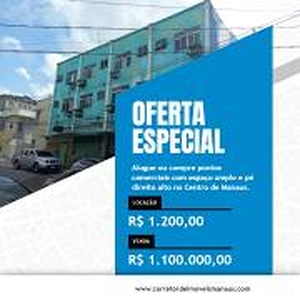 Loja / Salão / Ponto Comercial com 1 Quarto para venda ou aluguel, 100m² - Centro