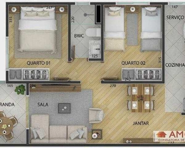 Apartamento com 1 ou 2 dormitórios venda a partir de 42 m² por R$ 308.400 - Vila Formosa