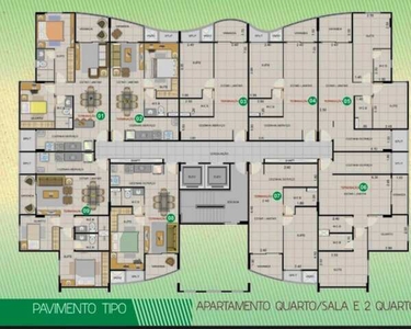 Apartamento para venda possui 42 metros quadrados com 1 quarto em Jatiúca - Maceió - Alago