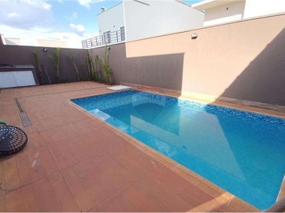 Aluguel de casa 3 dormitórios, piscina no condomínio san marco ii, ilha de roma, bonfim paulista, ribeirão preto