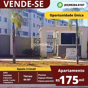 Apartamento em Coophema, Cuiabá/MT de 43m² 2 quartos à venda por R$ 184.000,00