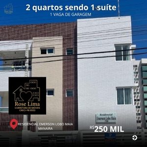 Apartamento em Manaíra, João Pessoa/PB de 50m² 2 quartos à venda por R$ 249.000,00