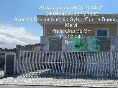 Casa em Jardim Melvi, Praia Grande/SP de 41m² 1 quartos à venda por R$ 166.000,00