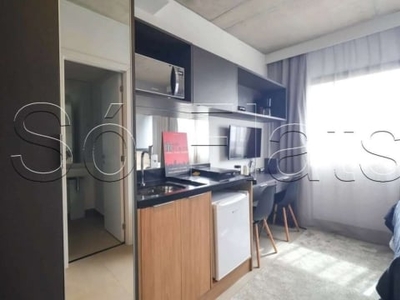 Studio vn ueno, flat ao lado da rua da consolação disponível para locação com 17m² e 01 dormitório.