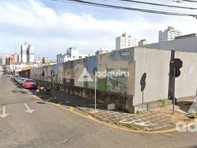 Terreno à venda 1309.88m², centro, ponta grossa - pr