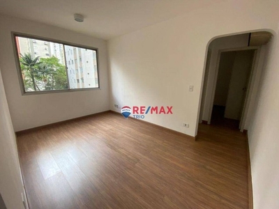 Apartamento com 1 dormitório para alugar, 43 m² por R$ 2.660,00 - Brooklin Paulista - São