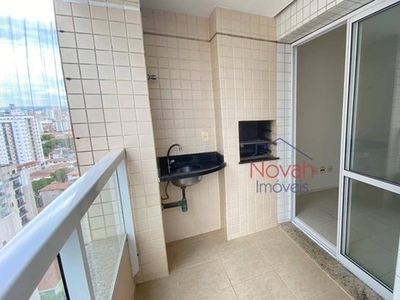 Apartamento com 3 dormitórios para alugar, 77 m² por R$ 3.500/mês - Ponta da Praia - Santo