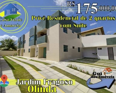 Apartamento para venda possui 53M² com 2 quartos 1 Suite em Fragoso - Olinda - 175 MIL