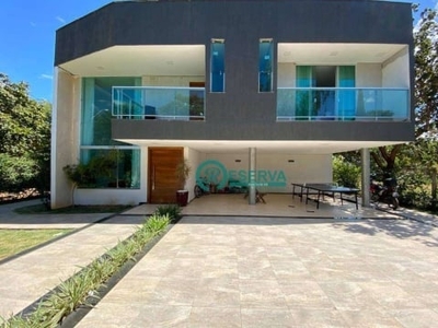 Casa com 4 dormitórios, 392 m² - venda por r$ 2.500.000,00 ou aluguel por r$ 15.550,00/mês - condomínio veredas da lagoa - lagoa santa/mg